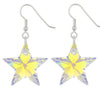 Lua Joia Star Earrings with Shimmer Crystals - Aurora Borealis - Sparkly Celestial Drop Earrings - Delicate & Fine Dangle Earrings - Jewellry Gift for Women, Girls, Teens, Wife & Girlfriend