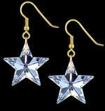 Lua Joia Star Earrings with Shimmer Crystals - Aurora Borealis - Sparkly Celestial Drop Earrings - Delicate & Fine Dangle Earrings - Jewellry Gift for Women, Girls, Teens, Wife & Girlfriend