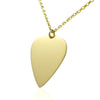 9ct Gold Guitar Pick Necklace with Plectrum Pendant Music Jewellery Gift  for Him or Her