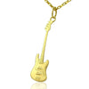 men gold guitar necklace for guys