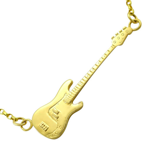 solid Gold guitar necklace bass guitar gifts for him uk 