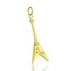 9ct gold guitar pendant v shape guitar gifts for rockers music jewellery