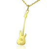 gold guitar necklace men bass guitar gifts for him