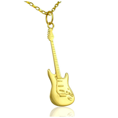 9ct gold guitar necklace for ladies music gifts for her uk