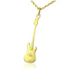 9ct Gold Guitar Necklace Bass Guitar Gifts for Him UK