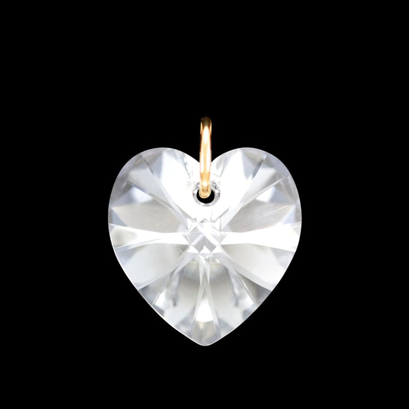 Diamond April birthstones jewellery gold heart pendant
