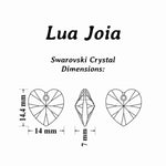 Swarovski crystal aurora borealis jewellery silver necklace pendant