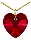 Red garnet birthstone necklace January