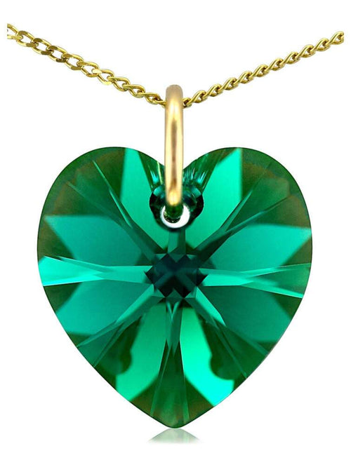Emerald birthstone necklace May