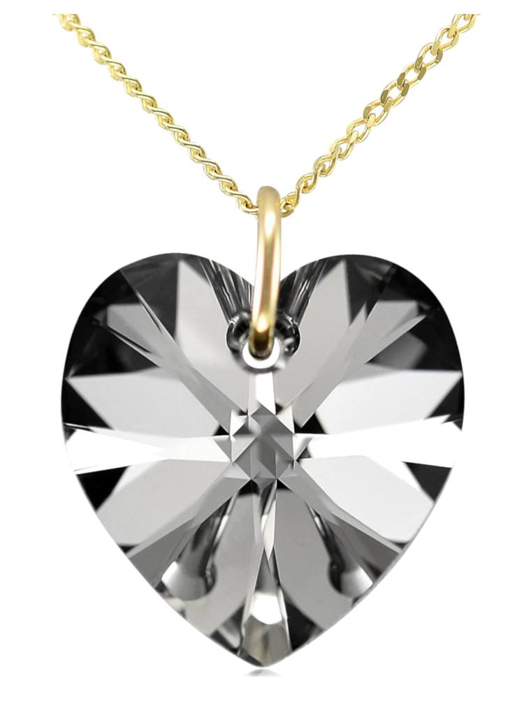 Black crystal necklace swarovski