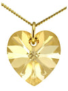 Swarovski crystal heart pendant necklace