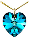 Dark blue stone necklace swarovski crystal jewellery