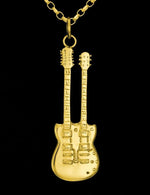 Led zeppelin famous double neck guitar necklace