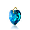 Turquoise crystal gold December birthstone pendant UK