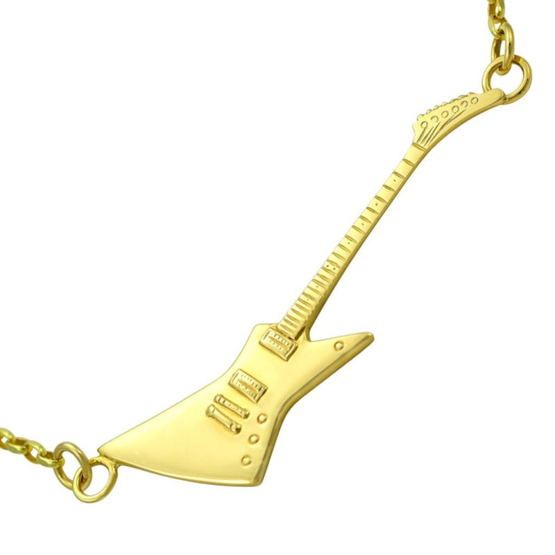 Music jewellery mens gold guitar necklace for guys uk