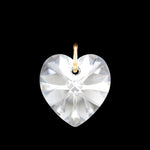 Swarovski crystal jewellery gold heart pendant UK