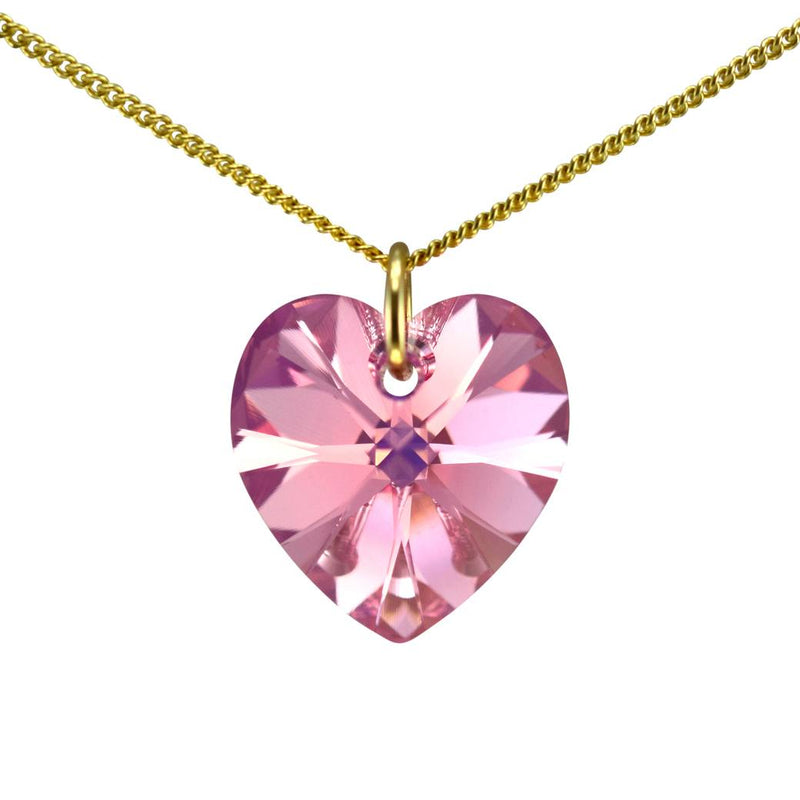 Unique romantic gifts for her gold pink necklace UK