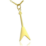 Guitar jewellery gold rock music necklaces uk