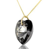 Crystal grey necklace black crystal jewellery swarovski