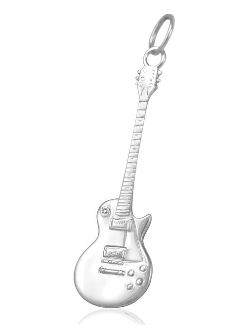 Sterling silver guitar pendant music jewellery guitar gifts for boyfriend