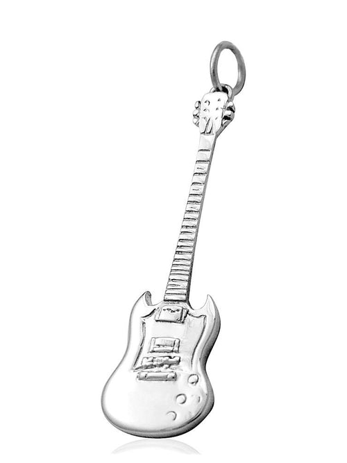 Guitar necklace pendant music related jewellery gifts for her