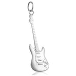 Music jewellery online guitar pendant silver