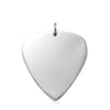 Sterling silver guitar pick pendant silver