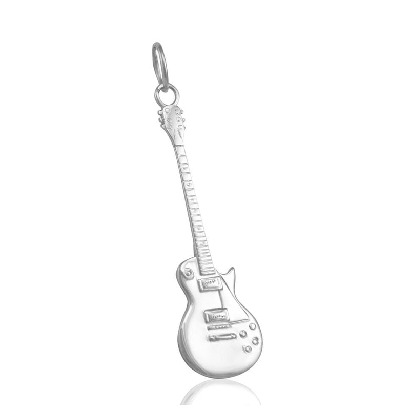 sterling silver Guitar pendant for girls rock music gifts for her