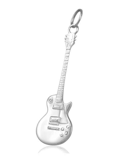 sterling silver Guitar pendant for girls rock music gifts for her