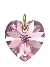 Pink heart pendant girls jewellery