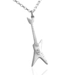 Heavy metal music gifts guitar necklace jewelry