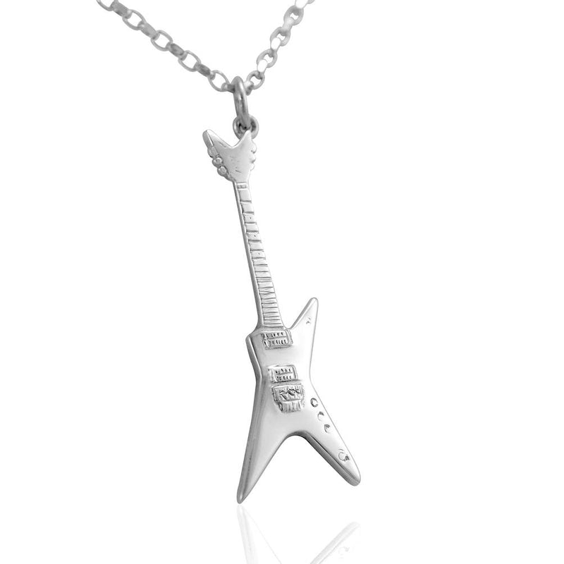 Heavy metal music gifts guitar necklace jewelry