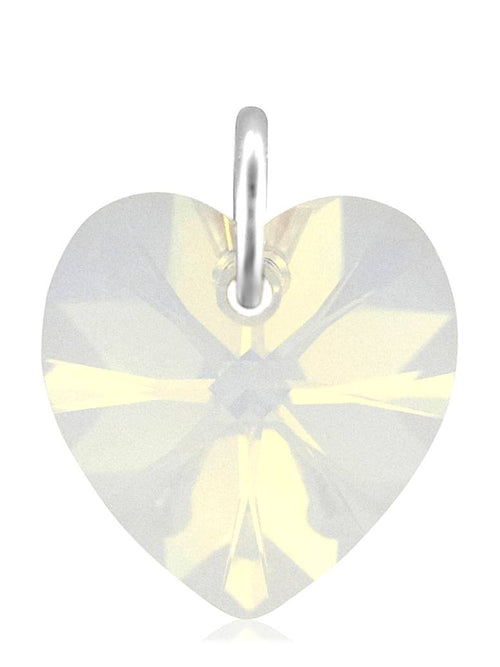 Moonstone crystal June birthstone jewellery silver heart pendant