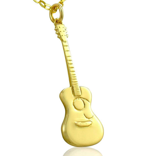 Music gifts for ladies guitar necklace gold