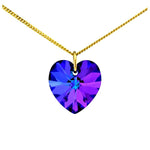 Little girls necklace gold heart pendant