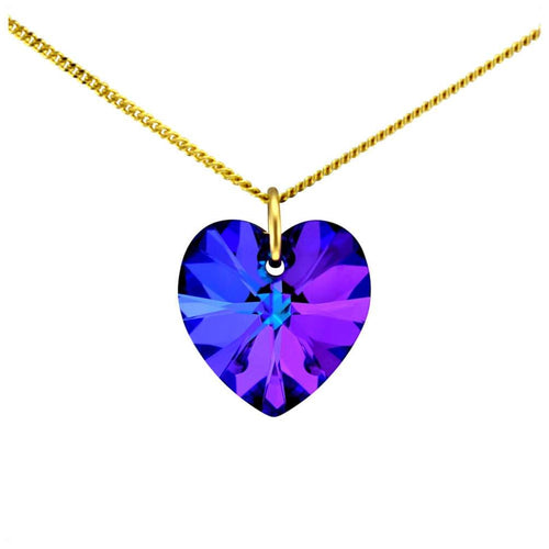 Little girls necklace gold heart pendant
