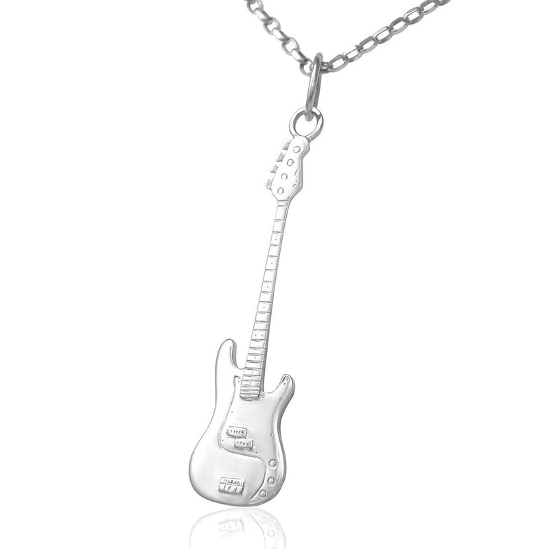 Music gifts mens silver guitar jewelry for guys