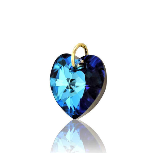 Jewellery Swarovski crystal navy blue jewellery UK gold