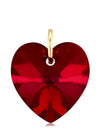 Red crystal jewellery heart pendant
