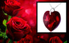 Swarovski crystal red heart necklace love gifts for her