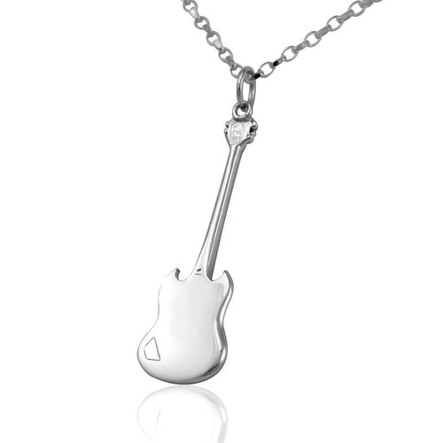 Guitar charm necklace rock chick gifts for music lovers UK