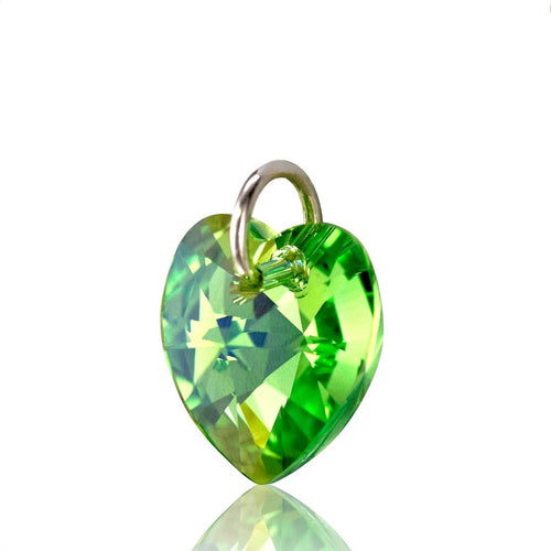 Green Peridot pendant silver August birthstone jewellery UK