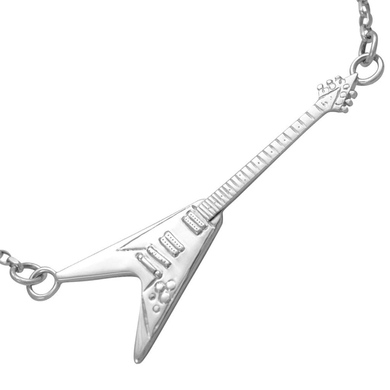 sterling Silver guitar necklace jewelry guitar gifts for him music pendant