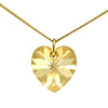 Solid gold heart necklace for ladies