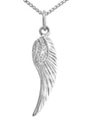 Ladies sterling silver angel wing necklace