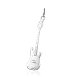 Music gifts for her sterling silver guitar necklace charm