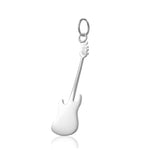 Music gifts for her sterling silver guitar necklace pendant for ladies