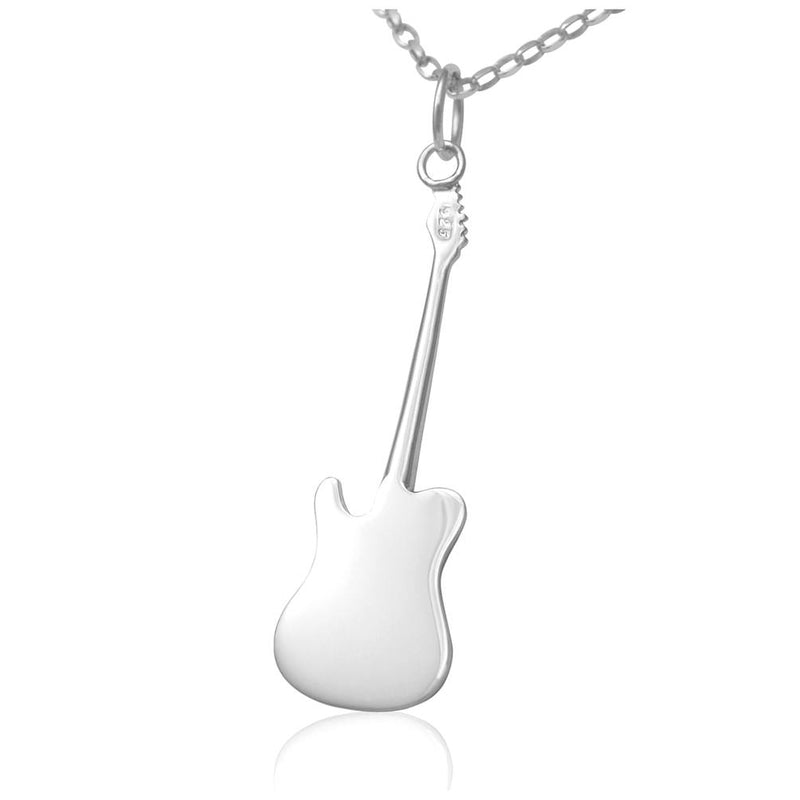 Sterling silver guitar necklace for ladies music gifts
