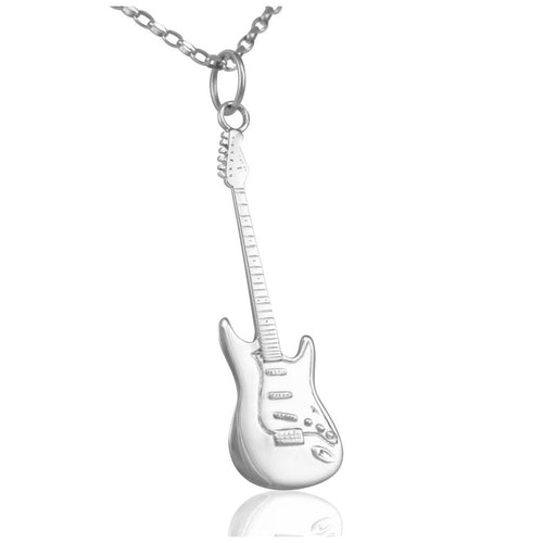 sterling silver guitar necklace for women guitar jewellery music gift for her