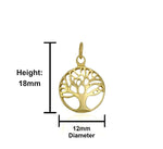 Tree of life pendant 9ct gold jewellery for ladies